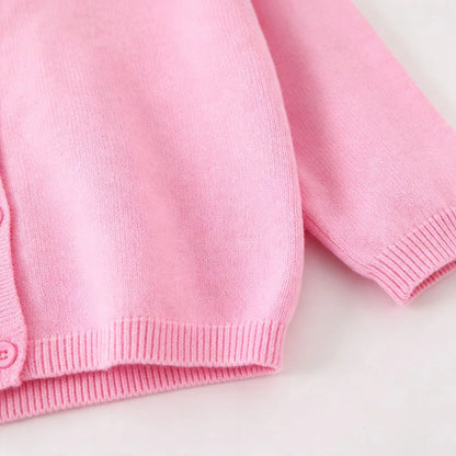 Spring Autumn Toddler Knit Cardigan Baby Soft Knitted Sweater Coat