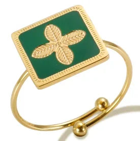 DANA Three-dimensional M Letter Ring