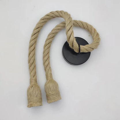 Vintage Hemp Rope Pendant Lights Attic