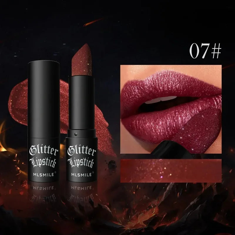 7 Colors Diamond Matte Lipstick Non-stick Cup Flash