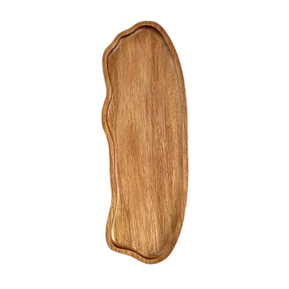 1PC Wooden Serving Oval Wood Tray