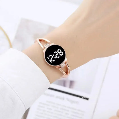 LED Touch Screen Steel Electronic Watch