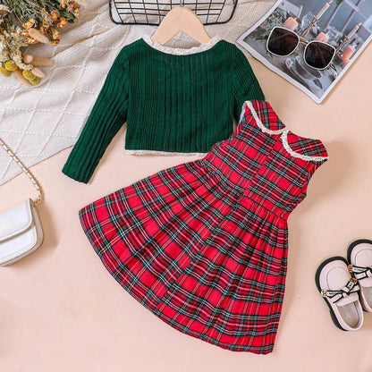 Clothes Toddler Baby Girls Long Sleeve Dress Set