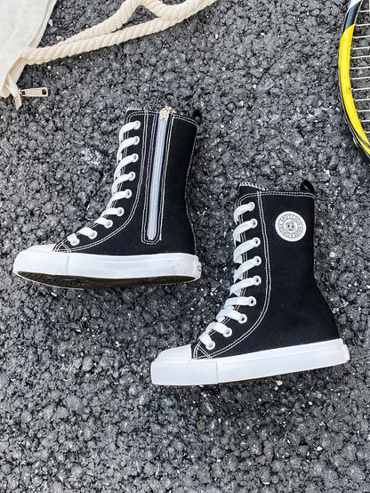 HighTop Canvas High Barrel Boots Shoes