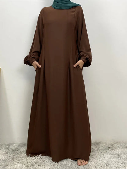 عباية بسحاب أمامي للمسلمات
