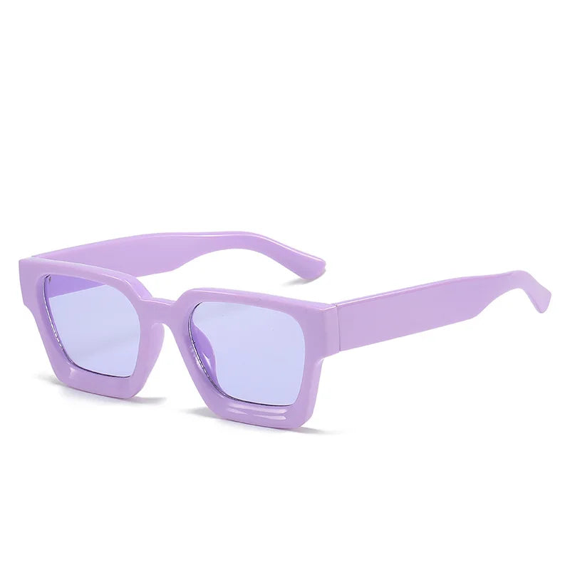Square Luxury Retro Green Brand Designer Sun Glasses
