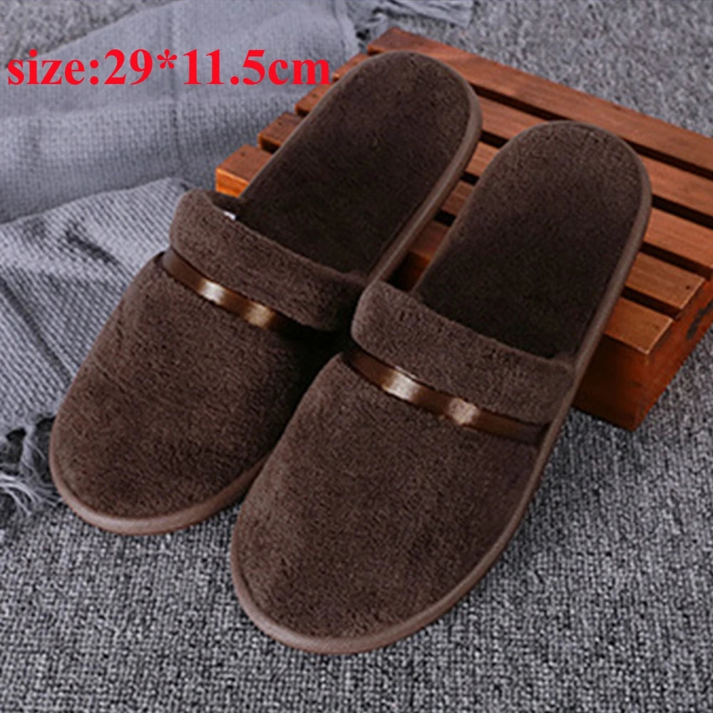 1Pair Winter Warm plush Slippers
