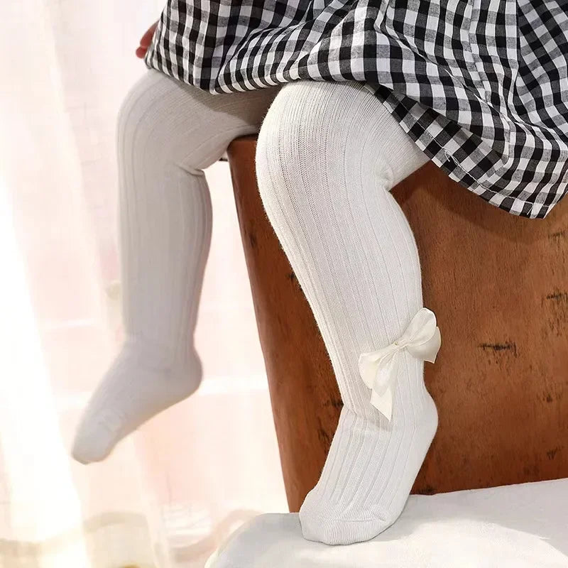 0-4 Years Pantyhose For Infants Newborns Toddlers Cotton Tight Bowknot Mesh
