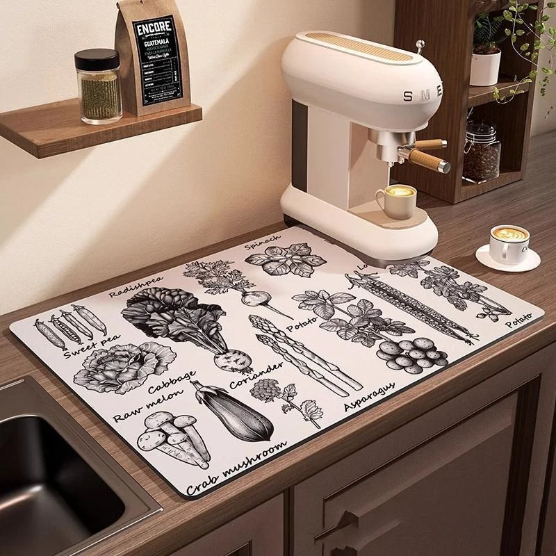 Coffee Machine Mat Waterproof Drain Pad