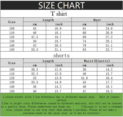T Shirt Short Sleeve Breathable Shorts Sets