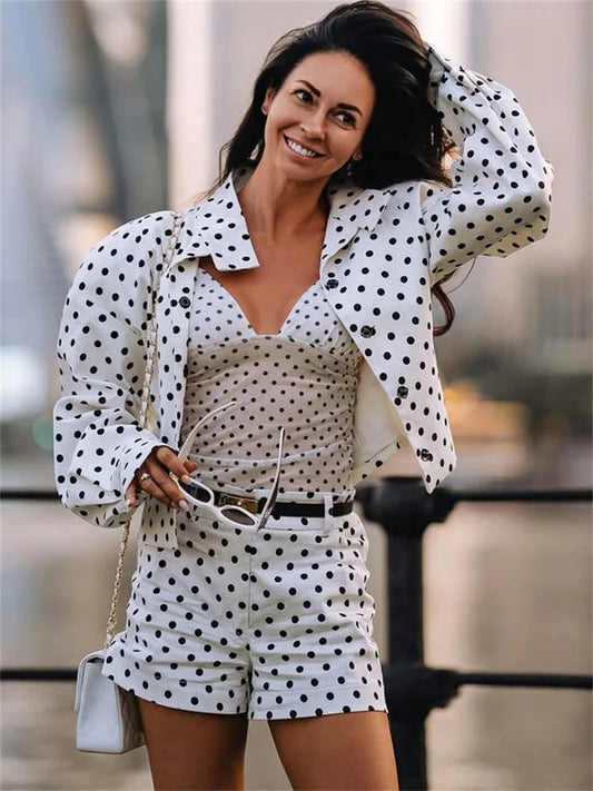 Long Sleeve Patchwork Shirts Coat Set