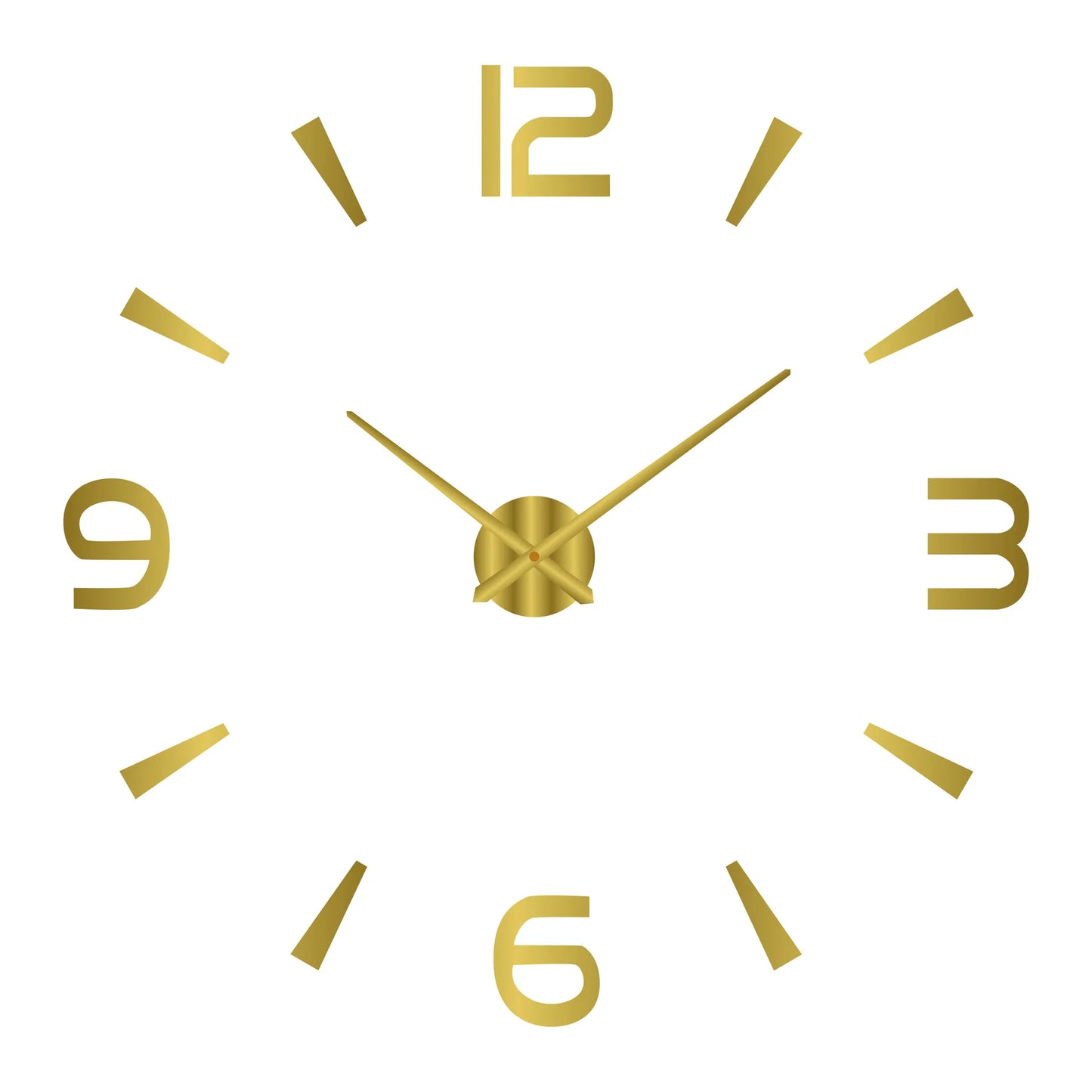 Large Wall Clock 3D DIY Quartz Acrylic Mirror Stickers Clocks
