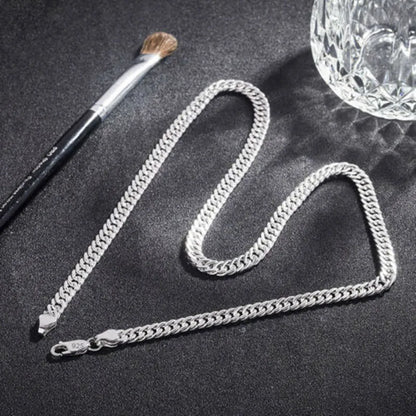 6MM chain 925 Sterling Silver Necklaces Jewelry