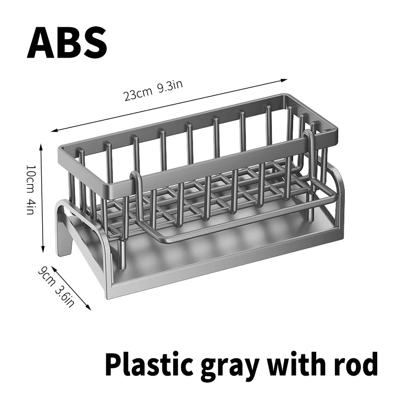 Stainless steel shelf sponge drain rack