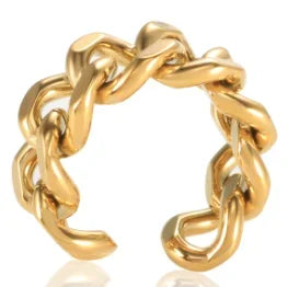 DANA Three-dimensional M Letter Ring