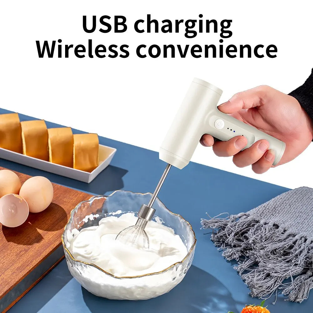 1 PCS Wireless Electric Food Mixer Portable 3 Speeds