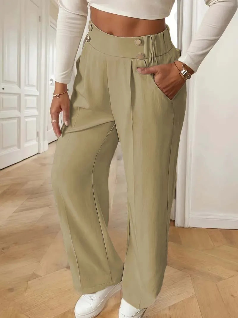 High Waist Wide Leg Pants
