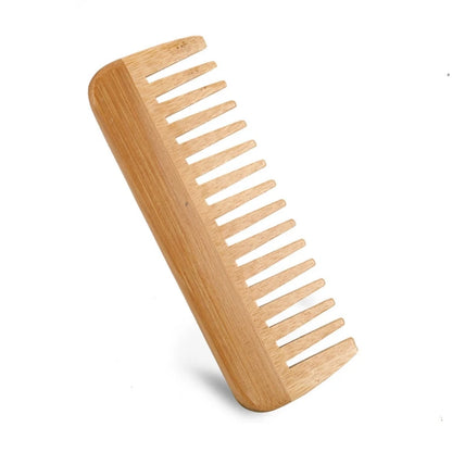 Natural Bamboo Wide Toothed Hair Brush