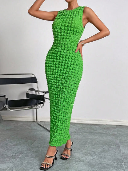 Elegant sleeveless long dress