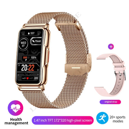 LIGE Smart Watch 1.47-inch Full Touch Screen Sports Fitness Tracker Waterproof