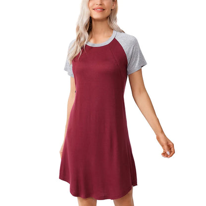 Nursing Gown 3 in 1 Nightgown Maternity Breastfeeding Sleepwear