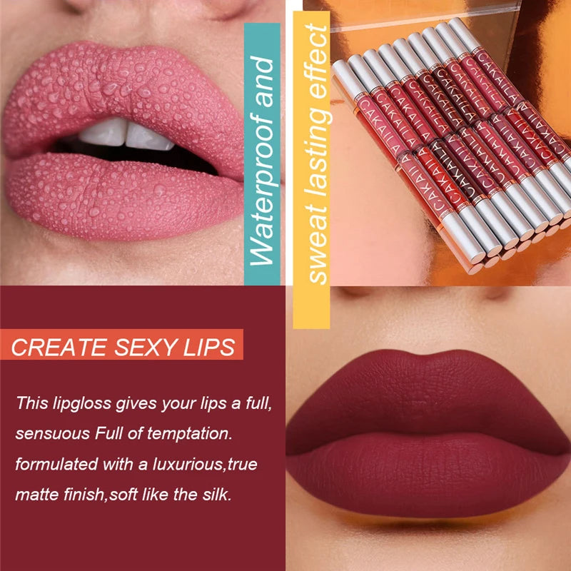 Waterproof Matte Velvet Lip Glaze Lipstick