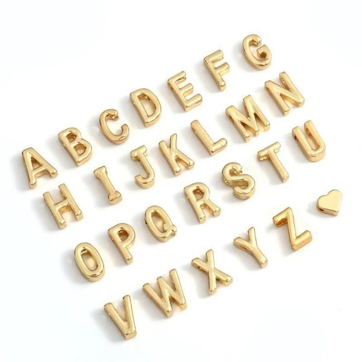 Letters English Initial Letter Heart Bracelet