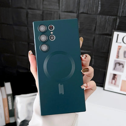 Luxury Magnetic Wireless Charging Case For Samsung Galaxy Soft Phone Cover