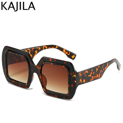 Oversized Square Luxury Vintage Sunglasses