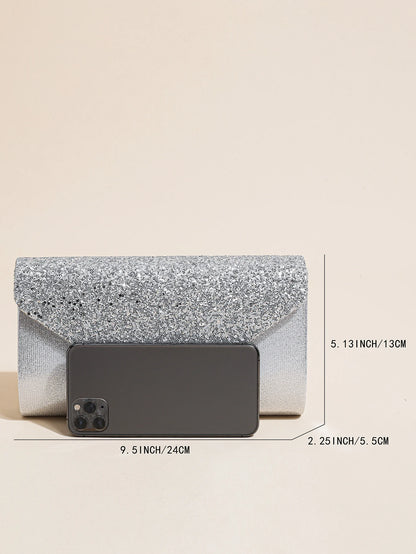 Prom Sequin Clutch Purse chain Shoulder Cross Body Bag