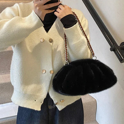 Faux Fur Shoulder Bags