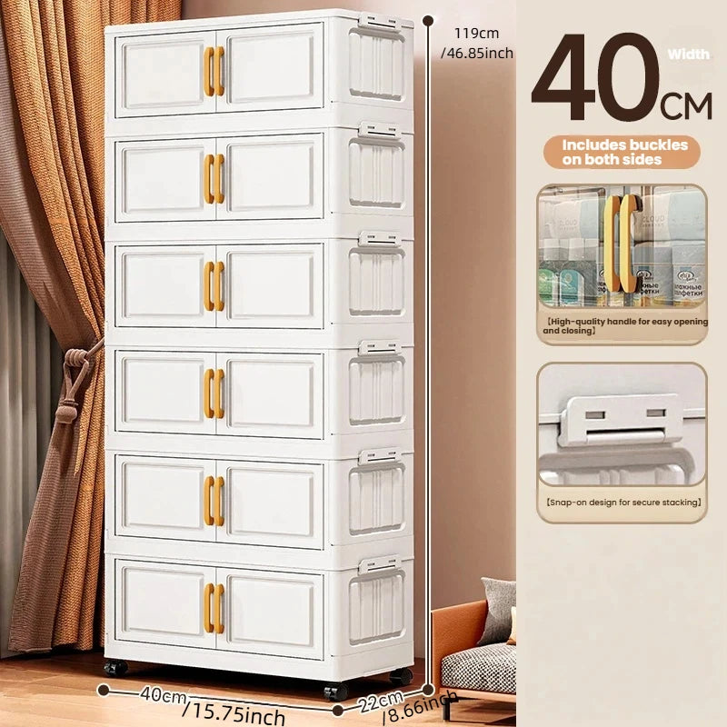 Double-door living room storage cabinet
