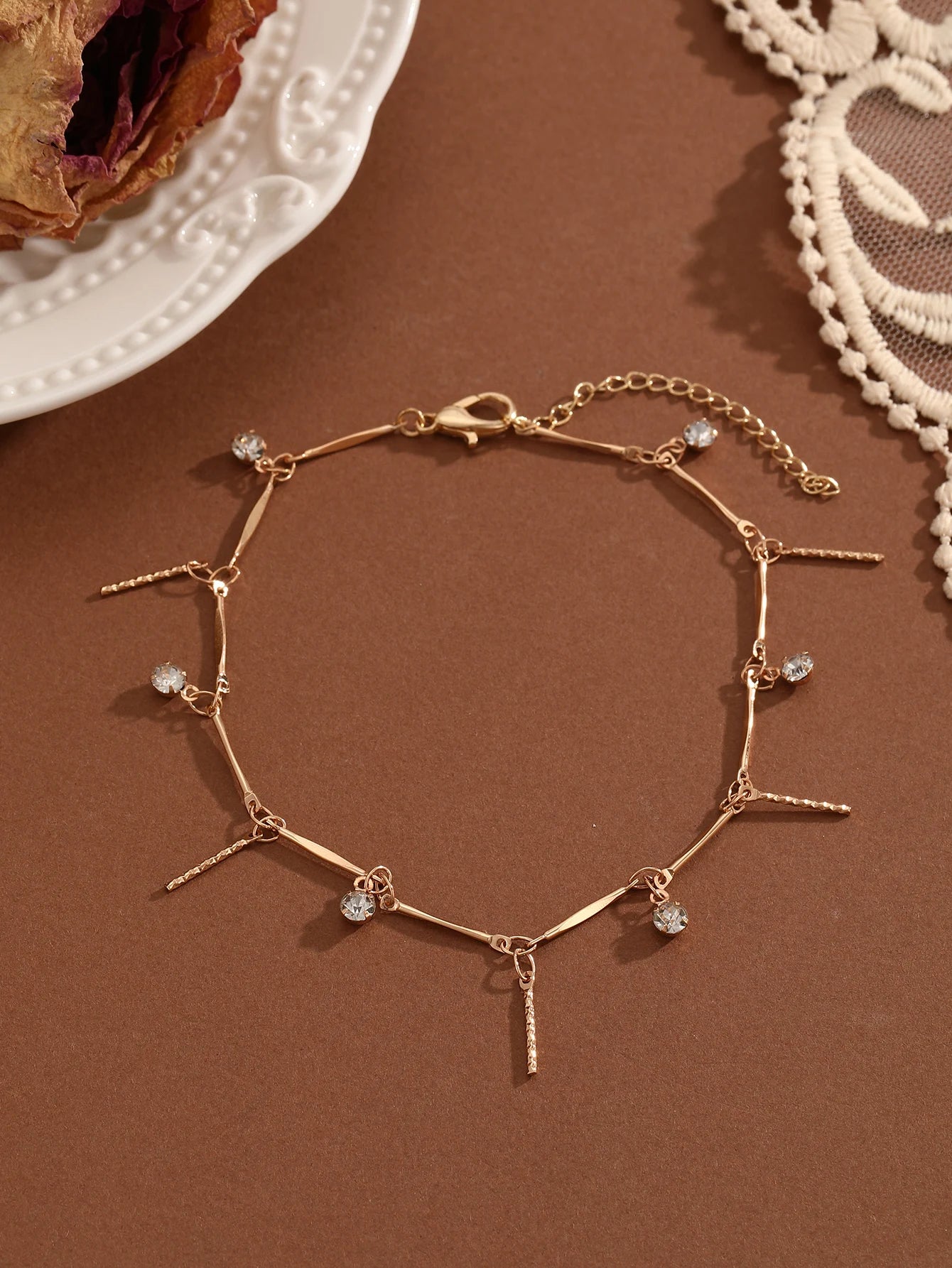 Bohemia Crystal Cubic Zirconia Anklet Bracelet