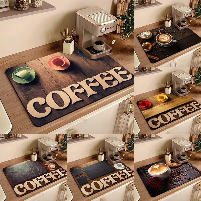 Coffee Machine Mat Waterproof Drain Pad