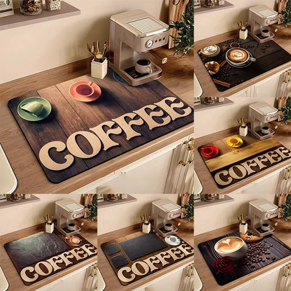 Coffee Machine Mat Waterproof Drain Pad