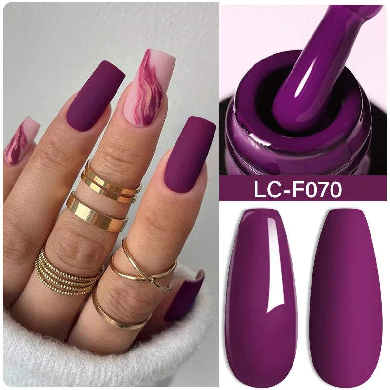 Pink Glitter Nail Gel Polish