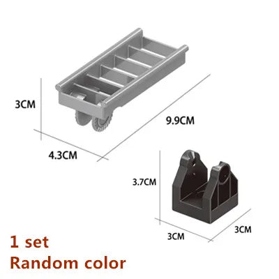 Big Building Blocks Marble Race Run Track Dinosaur Part Maze Toy