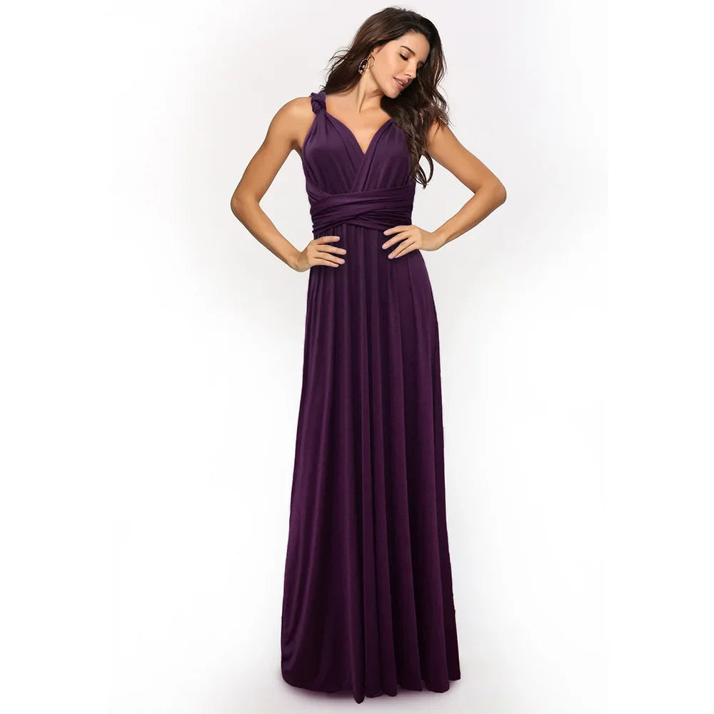 Rust Bridesmaid Dress Infinity Multiway Maxi Bridesmaid Dress