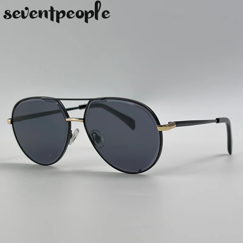 Oversized Pilot Big Double Bridge Beach Sunglasses