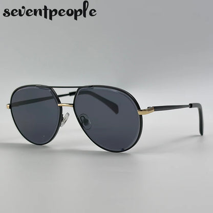 Oversized Pilot Big Double Bridge Beach Sunglasses