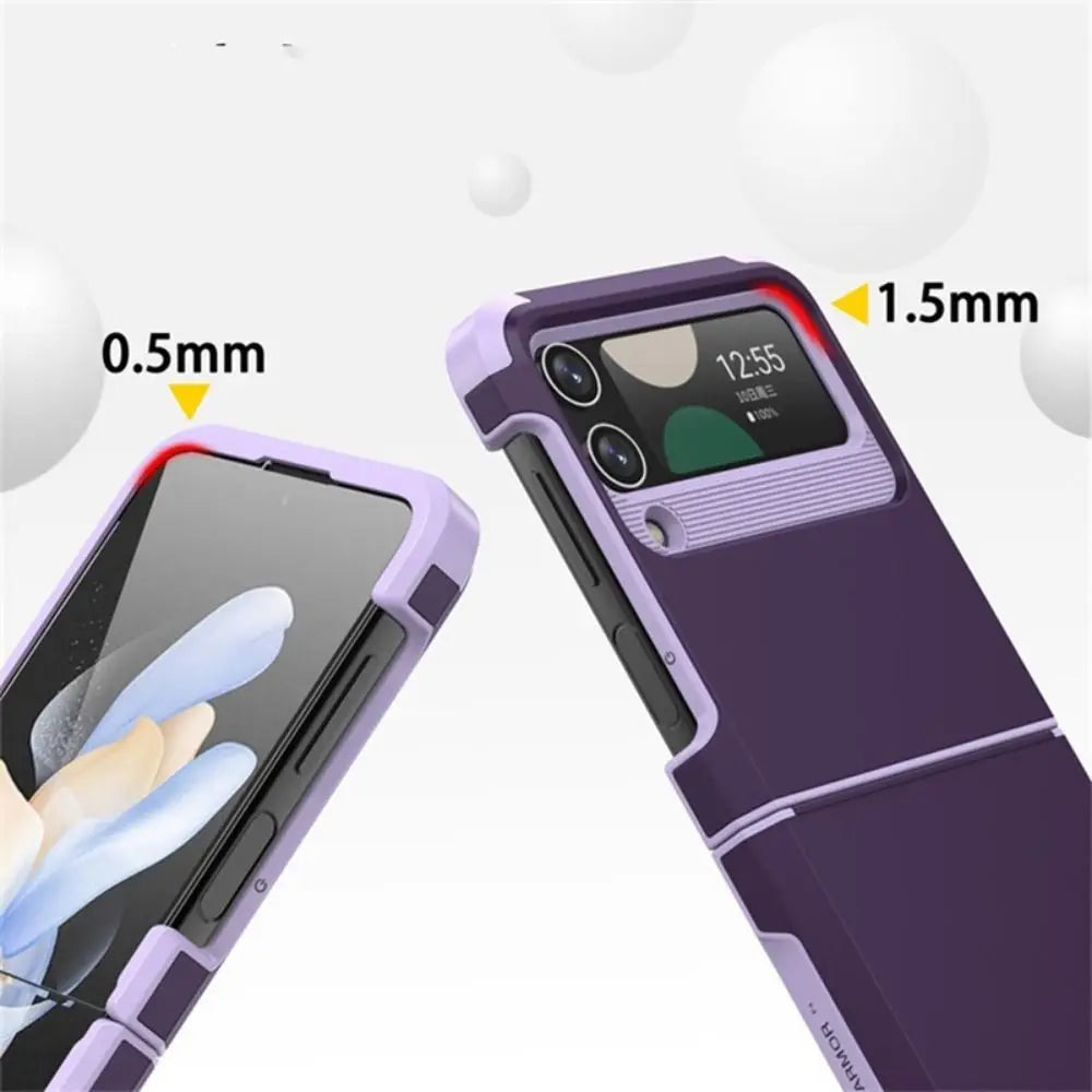 Z Flip 3/4/5 Case New Shock Proof Armor Phone Cover Protective Hinge Mobile Phone Protector