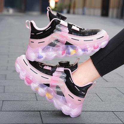 Anti-skid Leather Kids Running Sneaker