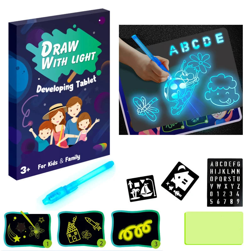Luminous Magic Drawing Board Light In Dark Toys