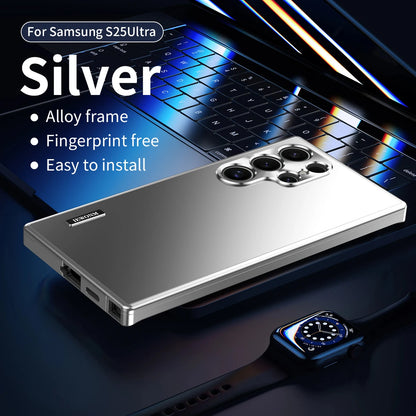 Magnetic Close Aluminum Frame Plastic Back Metal Case Cover