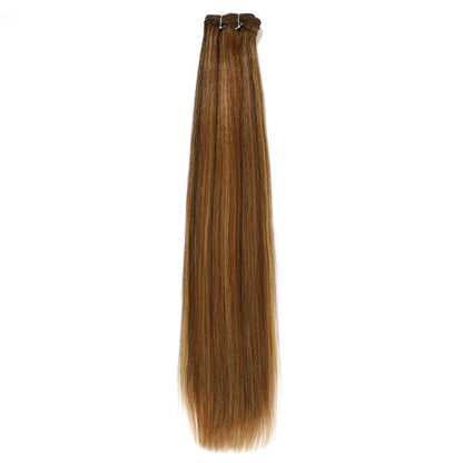 Bone Straight Hair Extensions Brown Color