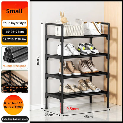 Shoe rack at the entrance of the house