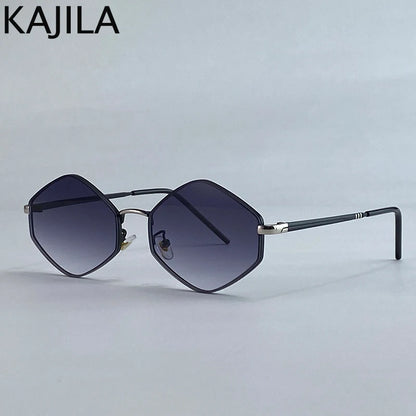 Small Frame Hexagon Punk Sunglasses