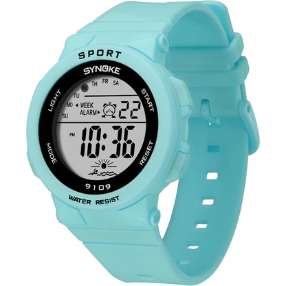 50M Waterproof Silicone Student Digital Watches