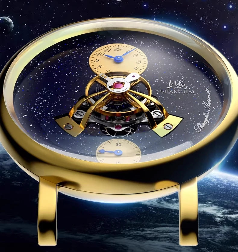 Sky Dome Mechanical 42mm Center Flywheel Automatic Watch