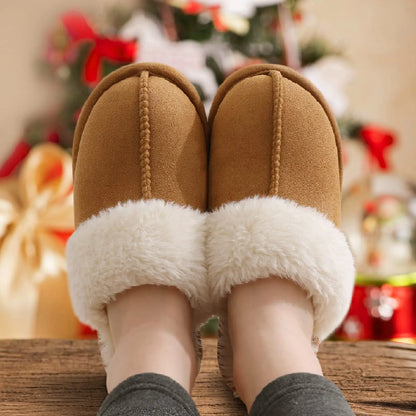 Crestar Winter Home Warm Comfortable Fur Slippers